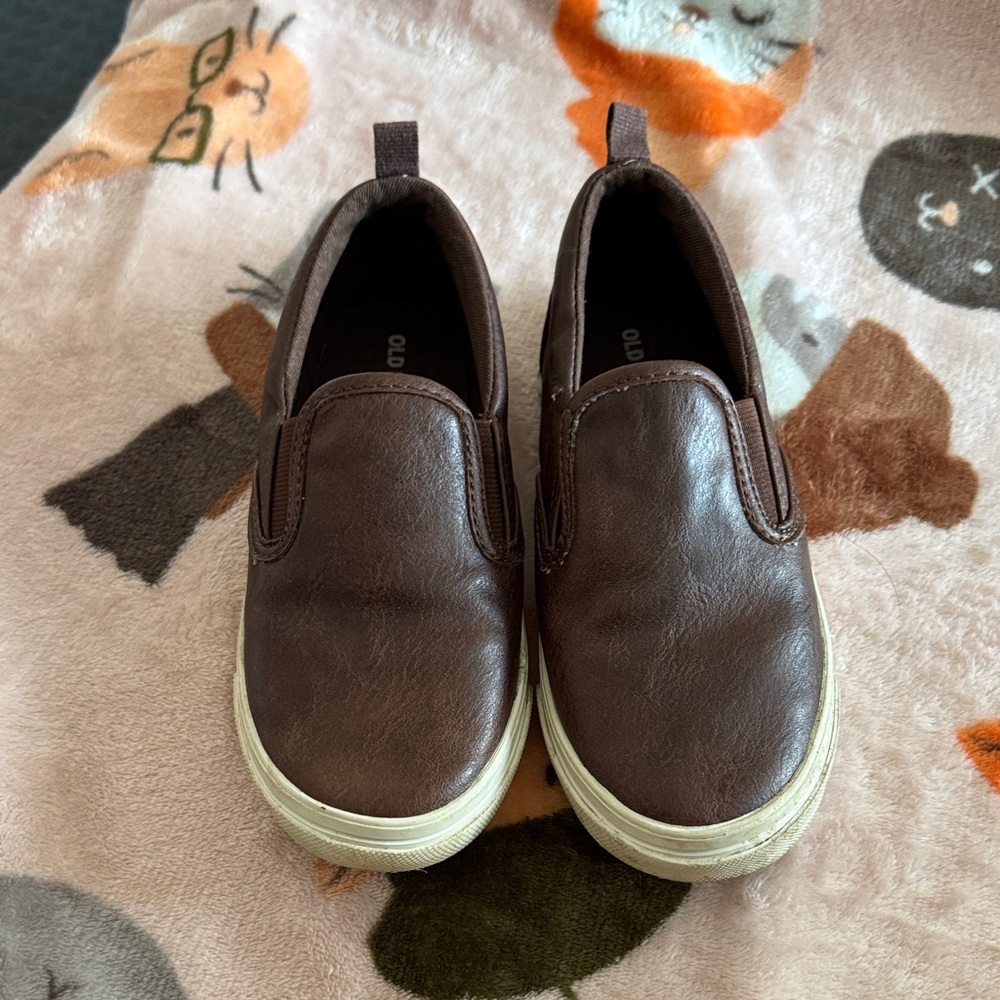 Brown Slip-On Kids Shoes